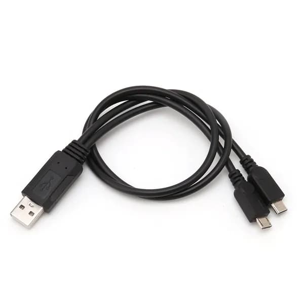 Портативный Y-разветвитель USB-Micro 38 см