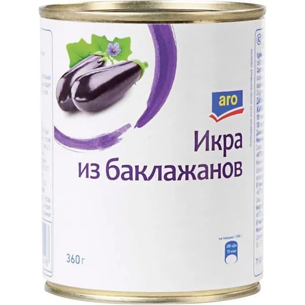 Икра из баклажанов Aro стерилизованная 360 г