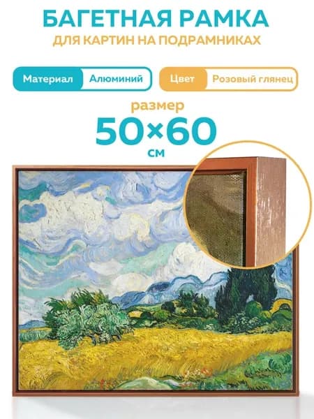 Металлическая багетная рама 50х60 см