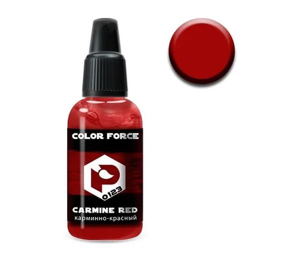 Pacific88 Aero COLOR FORCE Краска для аэрографа карминно-красный (carmine red),18 ml