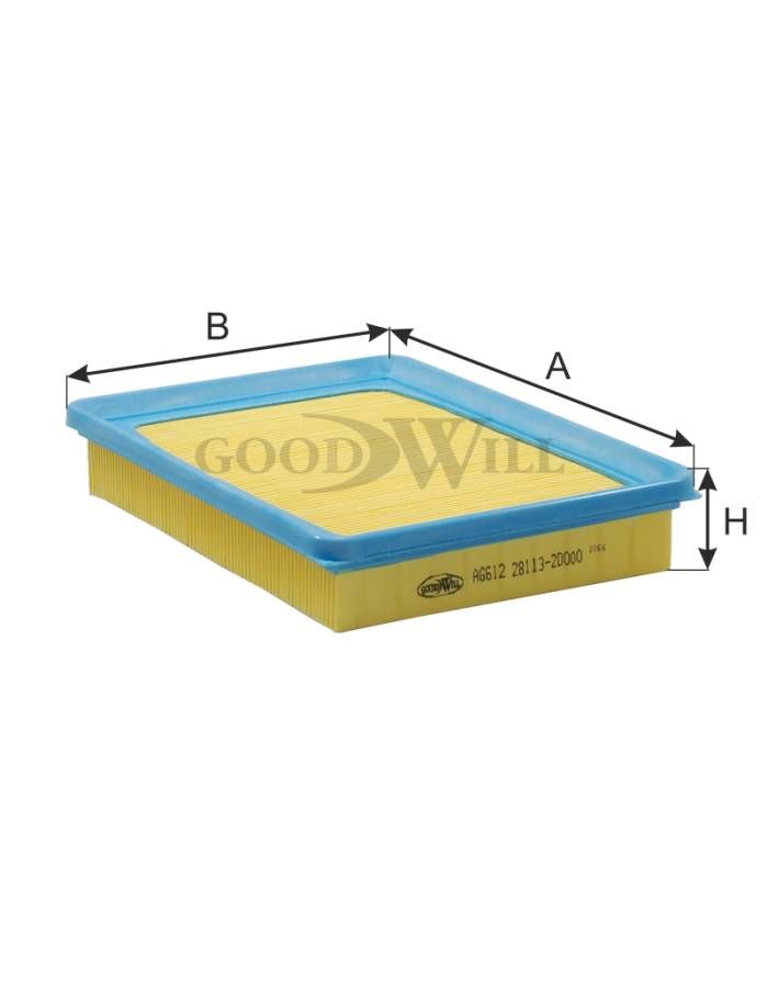 Фильтр воздушный GoodWill AG 612