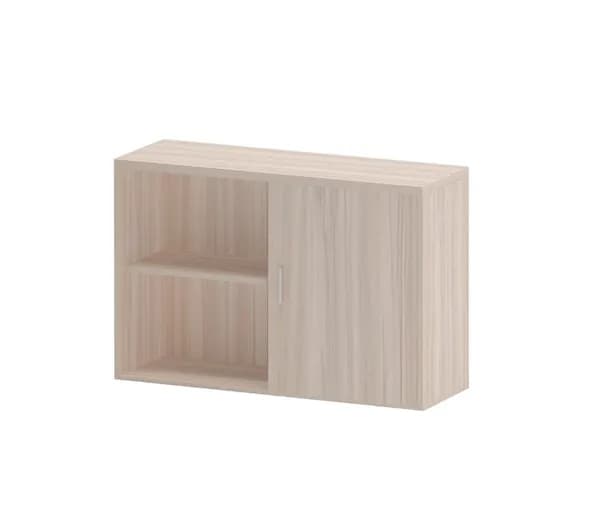Тумба ТБЛ-2, карамель, с полками, сдвижная дверь, 96х36х65 см
