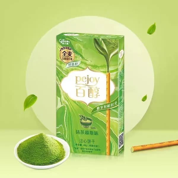 Печенье Glico со вкусом матча-мусса, 48 г