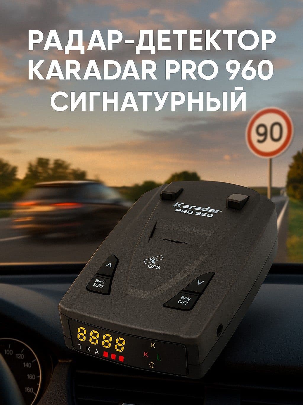 Радар-детектор сигнатурный Karadar PRO 960 GPS