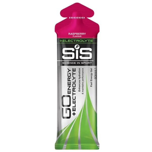Гель энергетический с электролитами SIS Go PLUS Electrolyte Gel, Малина, 60мл