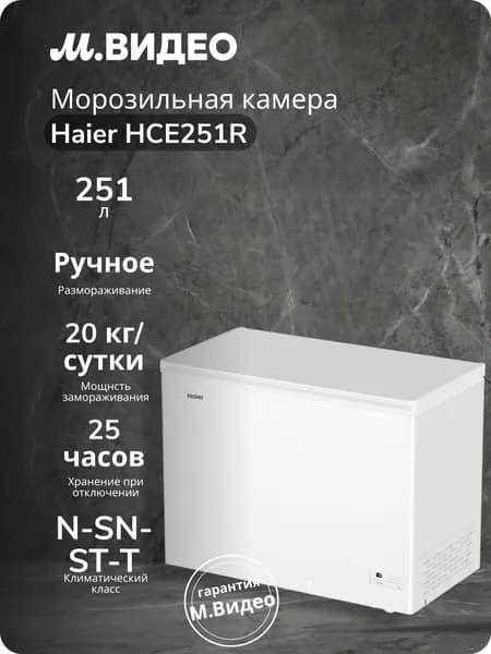 Морозильный ларь Haier HCE251R