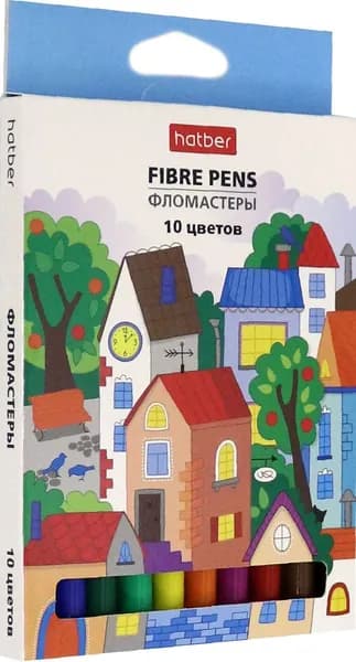 Фломастеры "Городок", 10 цветов (FP_067662)