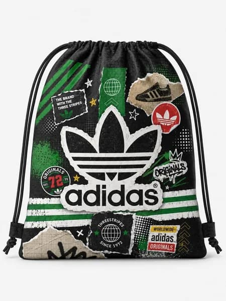 Мешок для обуви для девочек и мальчиков ADIDAS сменка в школу