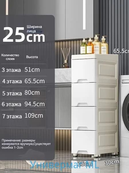 Тумба для ванной,, 25х30х65 см