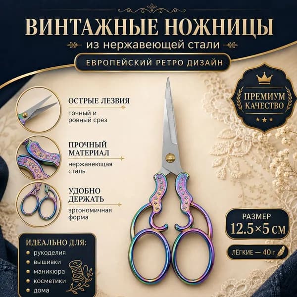 НожницыРаскройные 12 см, 1 шт.