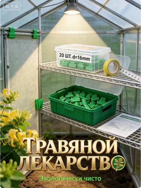Комплект креплений50 х 35мм, ABS пластик, 20 шт