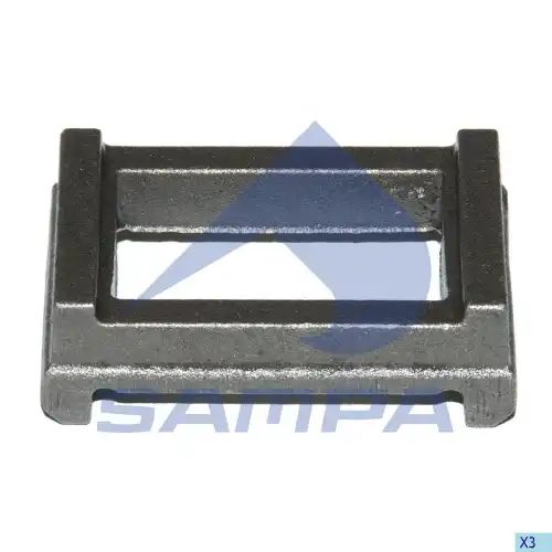 Пластина кронштейна полурессоры привариваемая 92x62x29 bpw 118.074 sampa