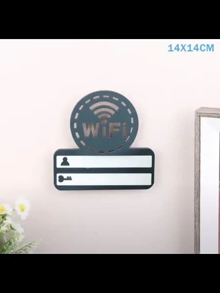 Табличка WI-FI информационная деревянная ретро