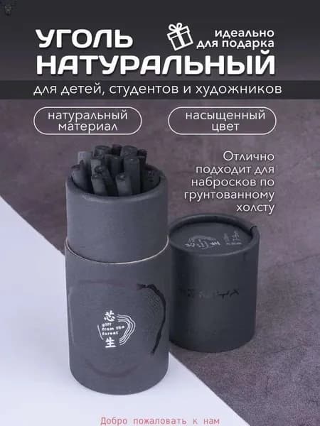 Набор древесных углей Willow из 20 штук, используется для рисования натуральным углем различной мягкости, для эскизов, для профессиональных карандашей и палочек художников