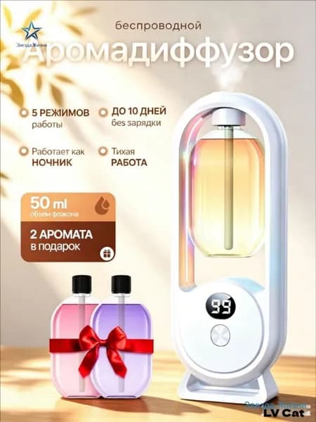Аромадиффузор ультразвуковой wang-wen-ru_300125740432, белый