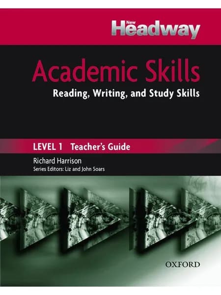 Headway Academic Skills Reading, Writing and Study Skills 1 Teacher's Book книга для учителя к учебнику английского языка