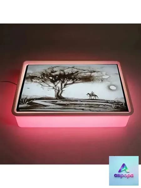 Детский стол для рисования песком (с подсветкой и usb входом)