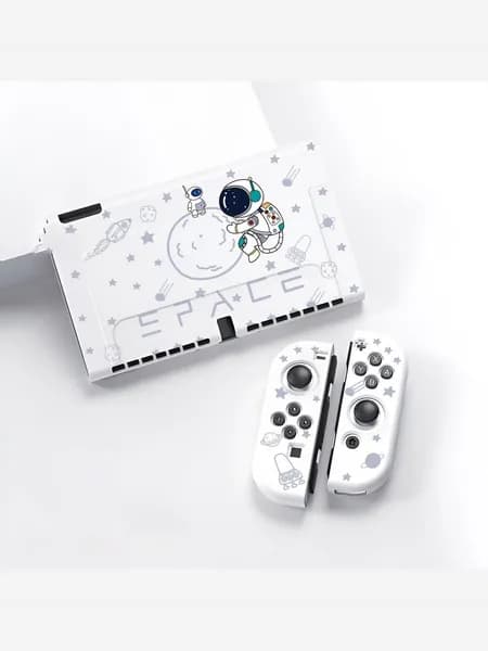 Силиконовый защитный чехол на игровую приставку Nintendo Switch Oled, мягкий чехол из TPU