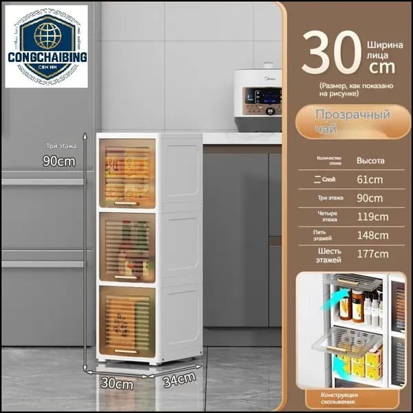 Шкаф для ванной,, 30х34х90 см, Универсальный