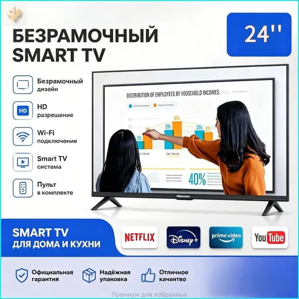 Телевизор 24″ 4K UHD