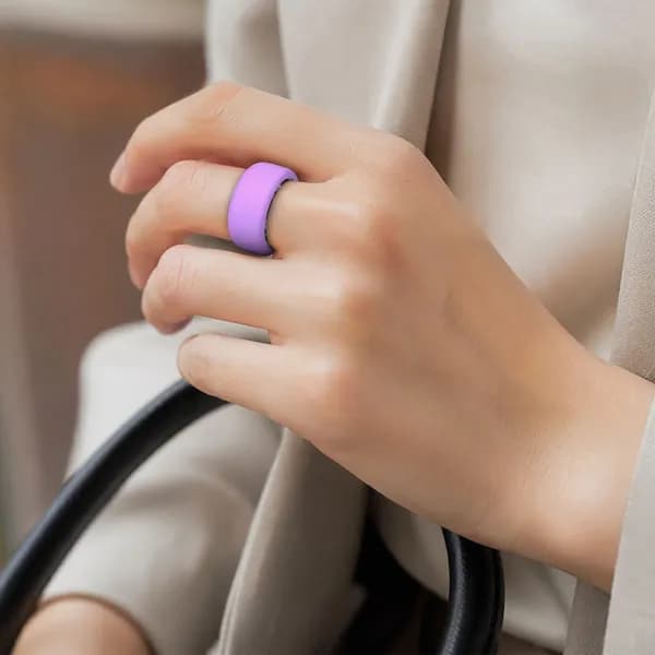 Чехол для кольца Oura Ring 5 из силикона фиолетового цвета размер M