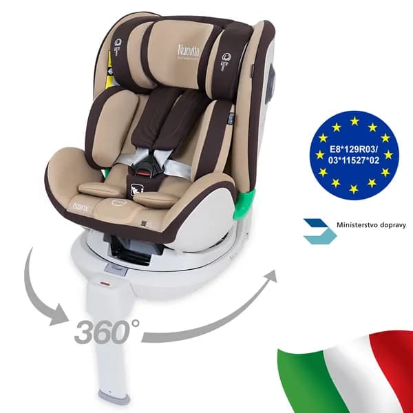 Автокресло Maczione Nis1-1 i-size группа 0/1 (0-18 кг), от 0 до 4 лет, 40-105 см, 360, Isofix.