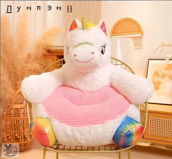 Прямой диван 50х45х50 см,светло-розовый, белый