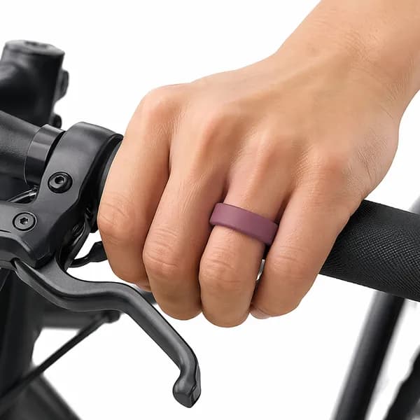 Мягкий силиконовый чехол для кольца Oura Ring 5, цвет бобовый красный , размер M