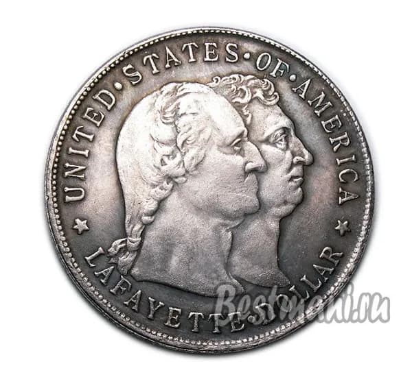 Лафайет доллар 1900 года Lafayette Dollar серебряная монета США