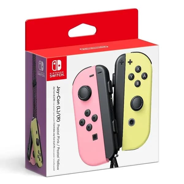 Геймпад (Набор контроллеров) Joy-Con для Nintendo Switch (Пастельный Розовый/Пастельный Жёлтый)