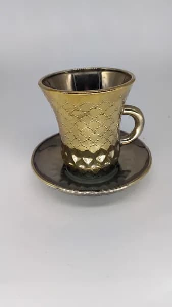 Винтажная / Советская кофейная пара из стекла. Винтаж. СССР