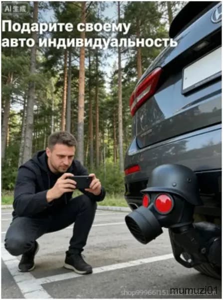 Премиальный колпачок на фаркоп с ромбовидной текстурой, удлиненный нос для прицепа