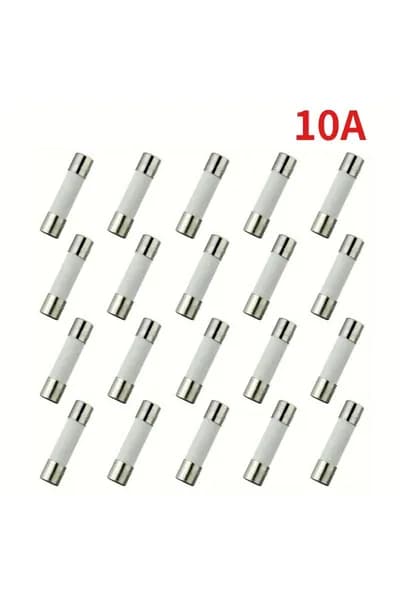 20PCS 250V 6x30mm 10A 250V медленный выдув керамические предохранители 250 вольт 0,24 х 1,18 дюйма керамические трубки с задержкой времени предохранители