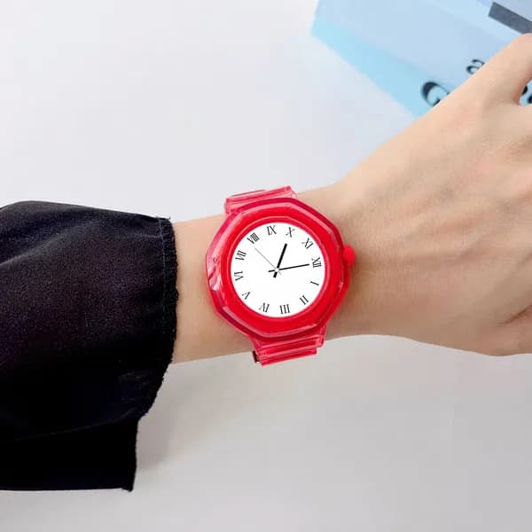 Силиконовый ремешок для карманных часов Royal Pop от Swatch и Audemars Piguet, цельный TPU, красный