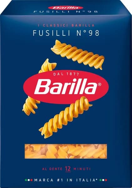 Макароны BARILLA Fusilli n.98 из твердых сортов пшеницы группа А высший сорт, 450г