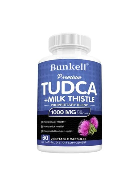 Высококачественная добавка для поддержки печени TUDCA 1000 мг - детоксикация и очищение печени, 60/120 капсул.