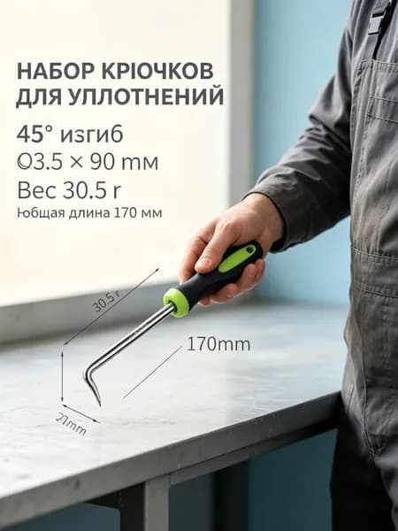 Комплект креплений169 х 23.5мм, Металл, Пластик, 1 шт