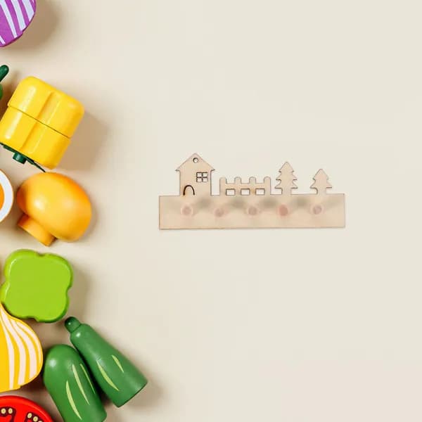 Миниатюрная деревянная вешалка для кукол 1:12 для декора и diy