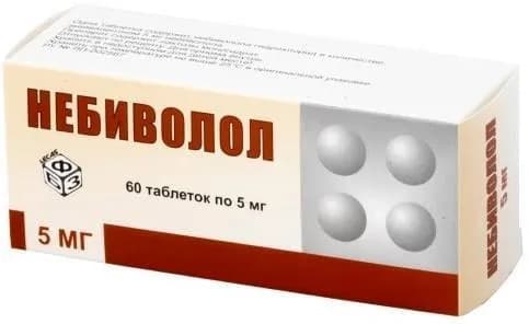 Небиволол, таблетки 5 мг, 60 шт.