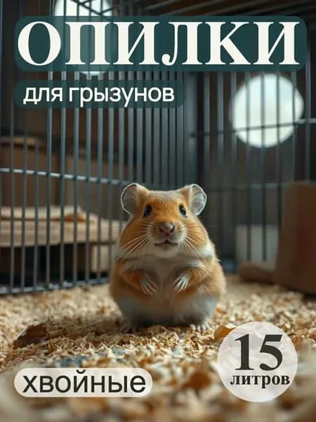 опилки хвойные для грызунов 15 литров