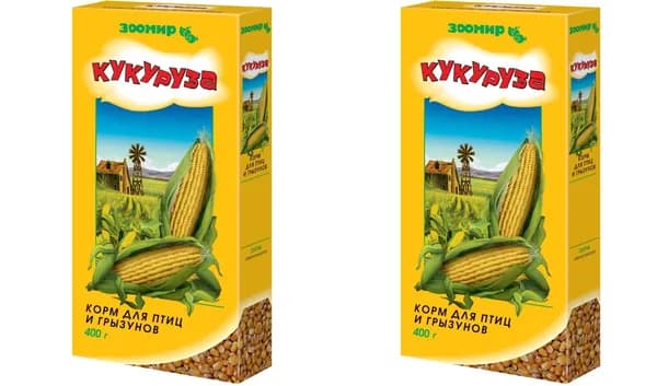 Зоомир Корм для птиц и грызунов Кукуруза,400 г, 2 шт