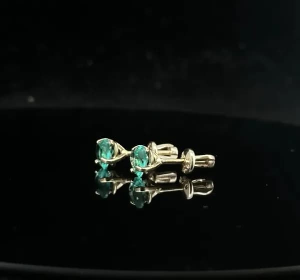 Серьги пусеты сердечки с фианитами серебро 925