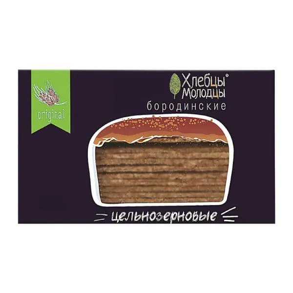 Хлебцы Бородинские хрустящие цельнозерновые Хлебцы молодцы 150г