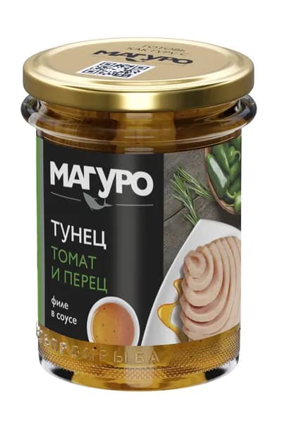 Тунец Магуро филе в соусе Томат и перец, 200 г