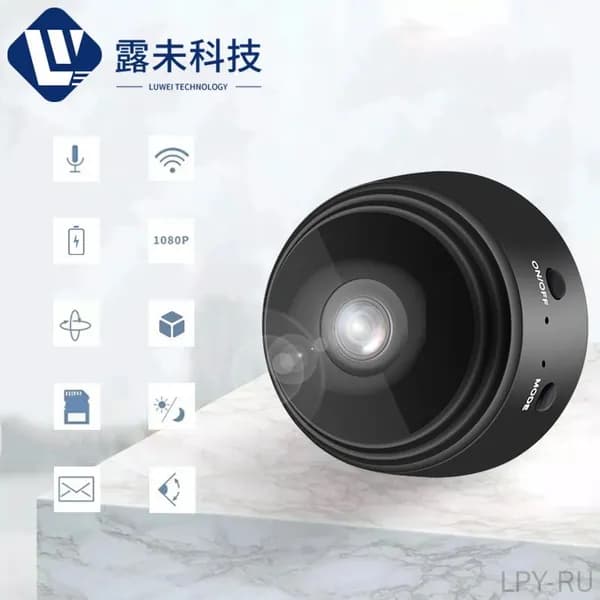 Беспроводная домашняя сетевая камера безопасности с HD 1080P и картой памяти 8G
