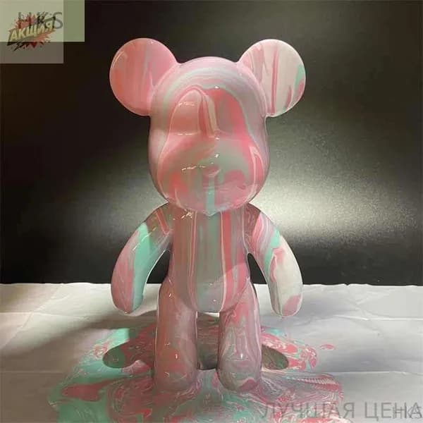 Набор для творчества мишка с красками Bearbrick fluid art 23 смHKS