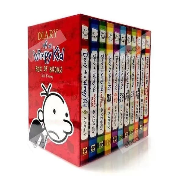 Дневник слабака 1-16 комплект книг на английском, Diary of a Wimpy Kid Box Set 1-16, оригинал, детская юмористическая литерат