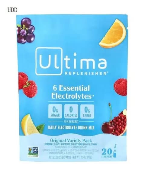Ultima Replenisher, 6 незаменимых электролитов, ежедневная смесь электролитов, разнообразный набор, 20 стиков
