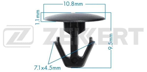Клипса автомобильная 10 шт для Хонда Аккорд 8, Легенд 4 BE-1873 ZEKKERT