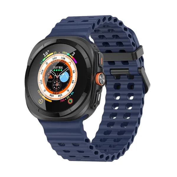 Силиконовый спортивный ремешок для Samsung Galaxy Watch Ultra 47 мм, без зазоров дышащий ремешок для Watch Ultra LTE